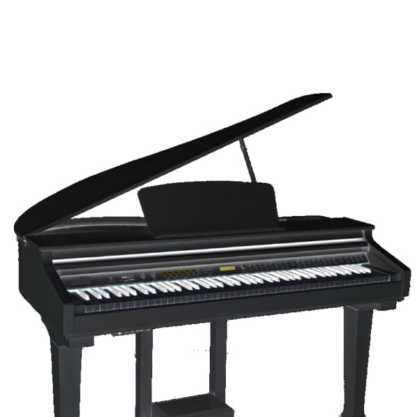 La sensation d'un piano à queue avec tous les avantages pratiques de la technologie numérique.