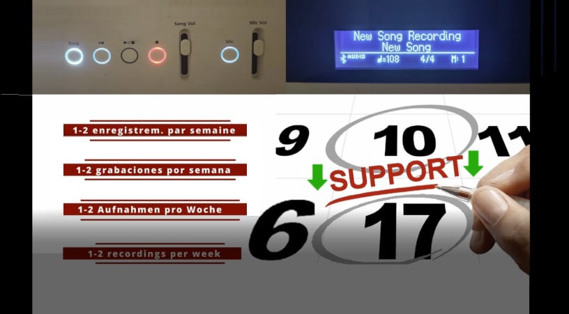 Avec chaque enregistrement de piano, vous jouerez avec plus de vitalité.